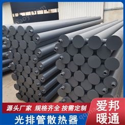 光排管暖气片 耐腐蚀光面管散热器 无缝蒸汽车间大棚用